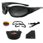 Bobster RAPTOR II Interchangeable Black Frame with 3 Lenses