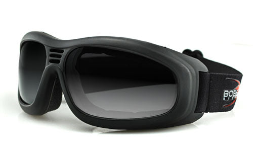 Bobster Touring 2 Goggle with Black Frame and Anti-Fog Smoked Lenses - Part Number BT2001