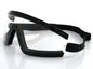 Bobster BW201C Wrap Around Goggle with Black Frame and Clear Lens
