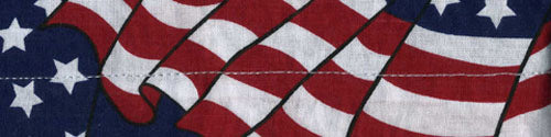 Bobster DC265 CoolDanna 100% Cotton Wavy American Flag Bandana