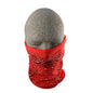 Bobster T106 Motley Tube - 100% Polyester Red Paisley Multi-Use Neck Gaiter