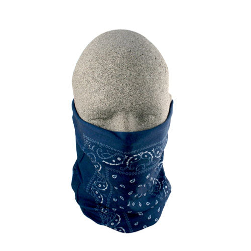 Bobster T111 Motley Tube in Blue Paisley - 100% Polyester Neck Gaiter