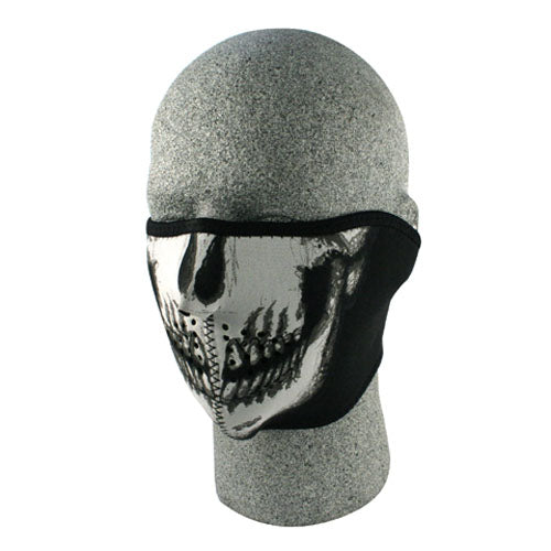 Bobster WNFM002HG Neoprene Half Face Mask with Glow-in-the-Dark Skull Design