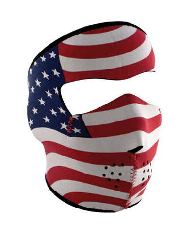 Bobster WNFM003 Neoprene Face Mask with USA Flag, Stars & Stripes Design