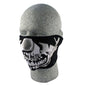 Bobster WNFM023H Neoprene Half Face Mask with Chrome Skull Design