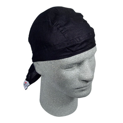BOBSTER Z114 Flydanna 100% Cotton Solid Black Headwear