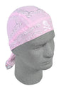 Bobster Z502 Flydanna 100% Cotton Skull Paisley Bandana in Light Pink