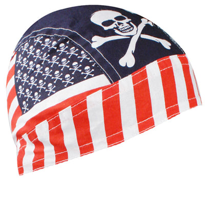 Bobster Z537 Flydanna 100% Cotton Patriotic Skull Bandana