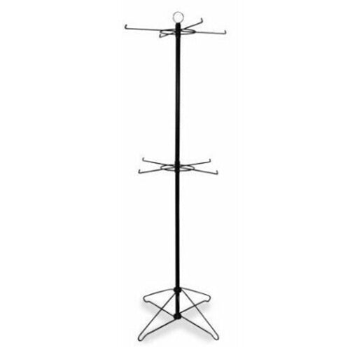 Bobster HRACKB2 Zan Floor Display with 4.5 ft Height and 2 Spinners, Black with Header Card