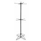 Bobster HRACKB2 Zan Floor Display with 4.5 ft Height and 2 Spinners, Black with Header Card