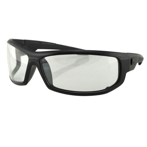 Bobster AXL Sunglasses Black Frame with Anti-Fog Clear Lenses
