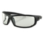 Bobster AXL Sunglasses Black Frame with Anti-Fog Clear Lenses