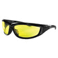 Bobster ECHA001Y Anti-Fog Yellow Lens Charger Sunglasses with Z87 Safety Certification