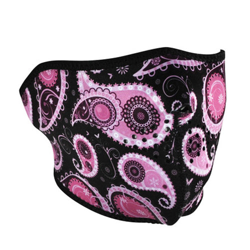 Bobster WNFM162H Neoprene Half Mask in Purple Paisley
