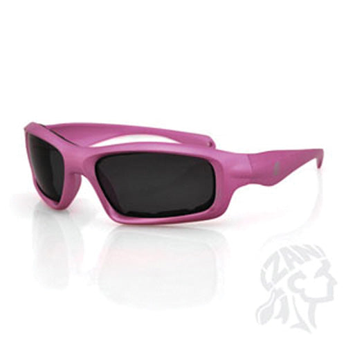 Bobster Seattle Sunglasses with Crystal Silver Frame and Smoked Lenses