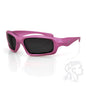 Bobster Seattle Sunglasses with Crystal Silver Frame and Smoked Lenses
