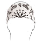Bobster HB009 White Paisley Polyester Headband