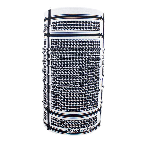 BOBSTER T235BW Motley Tube in Black and White Houndstooth Polyester