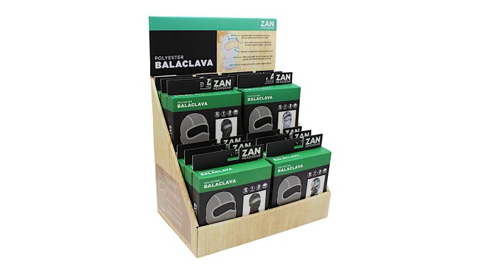 Bobster ZAN Polyester Balaclava Display Set - Camouflage, 12 pcs