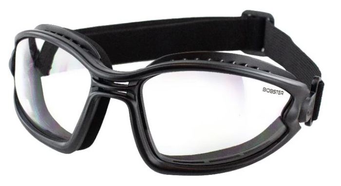 Bobster BBL001 Ballast Goggles with Black Frame and Clear Lenses