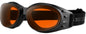 Bobster Cruiser 3 Goggles with Matte Black Frame and Smoked Amber Lenses - Part Number BCRU001