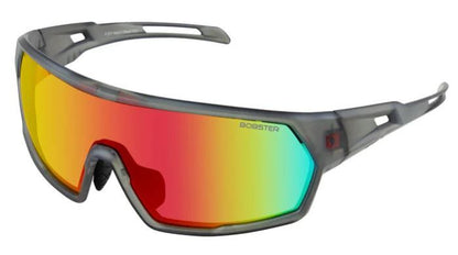 Bobster Speed Sunglasses Matte Clear Gray Frame with Smoked Crims - Part Number BSPE01