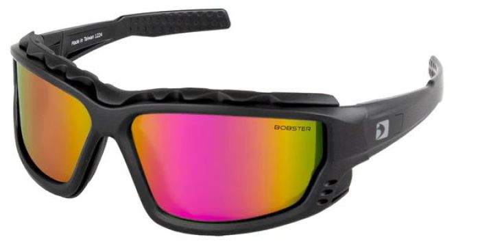 Bobster PCH Convertible Sunglasses with Black Frame and Pink & Yellow Lenses – Model BPCH002