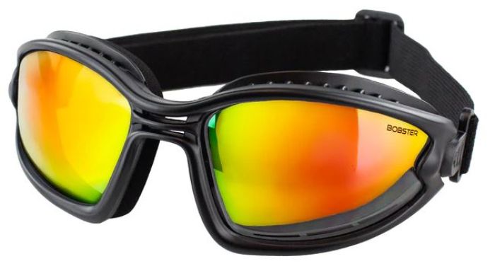 Bobster BBL002 Ballast Goggles with Black Frame and Red & Yellow Lenses
