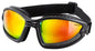 Bobster BBL002 Ballast Goggles with Black Frame and Red & Yellow Lenses
