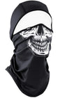 Bobster WB4L002 ZAN Convertible Balaclava SportFlex UPF50+ Black & White Skull
