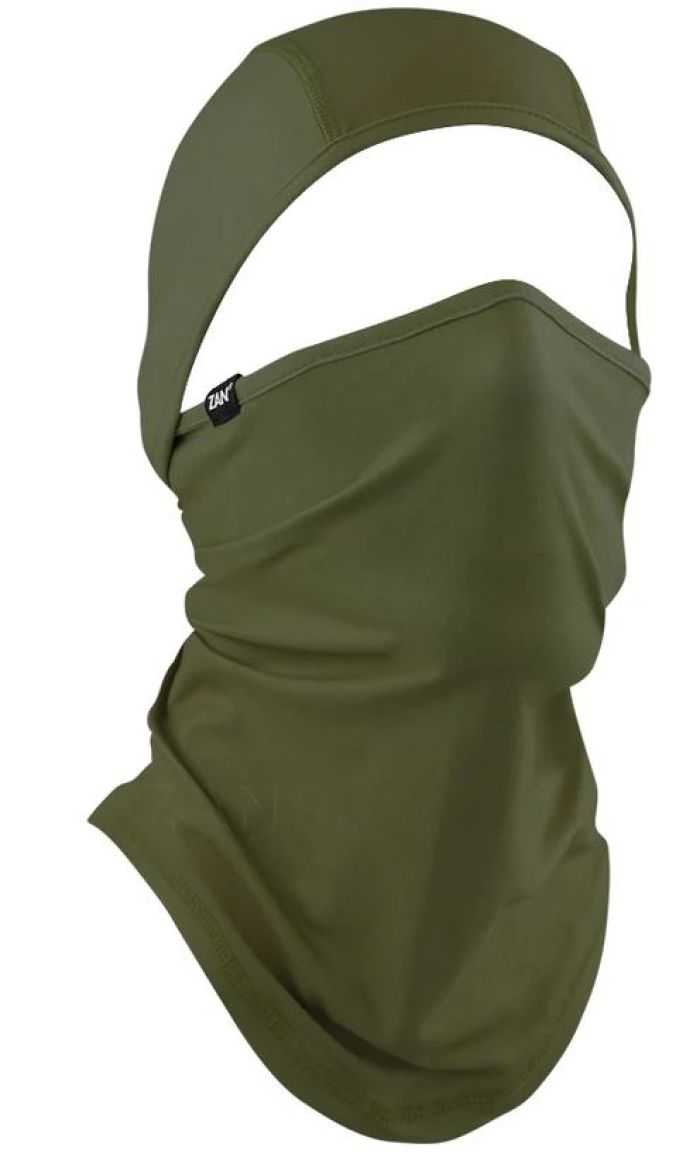 Bobster WB4L200 ZAN Convertible Balaclava SportFlex UPF50+ Series in Olive Drab