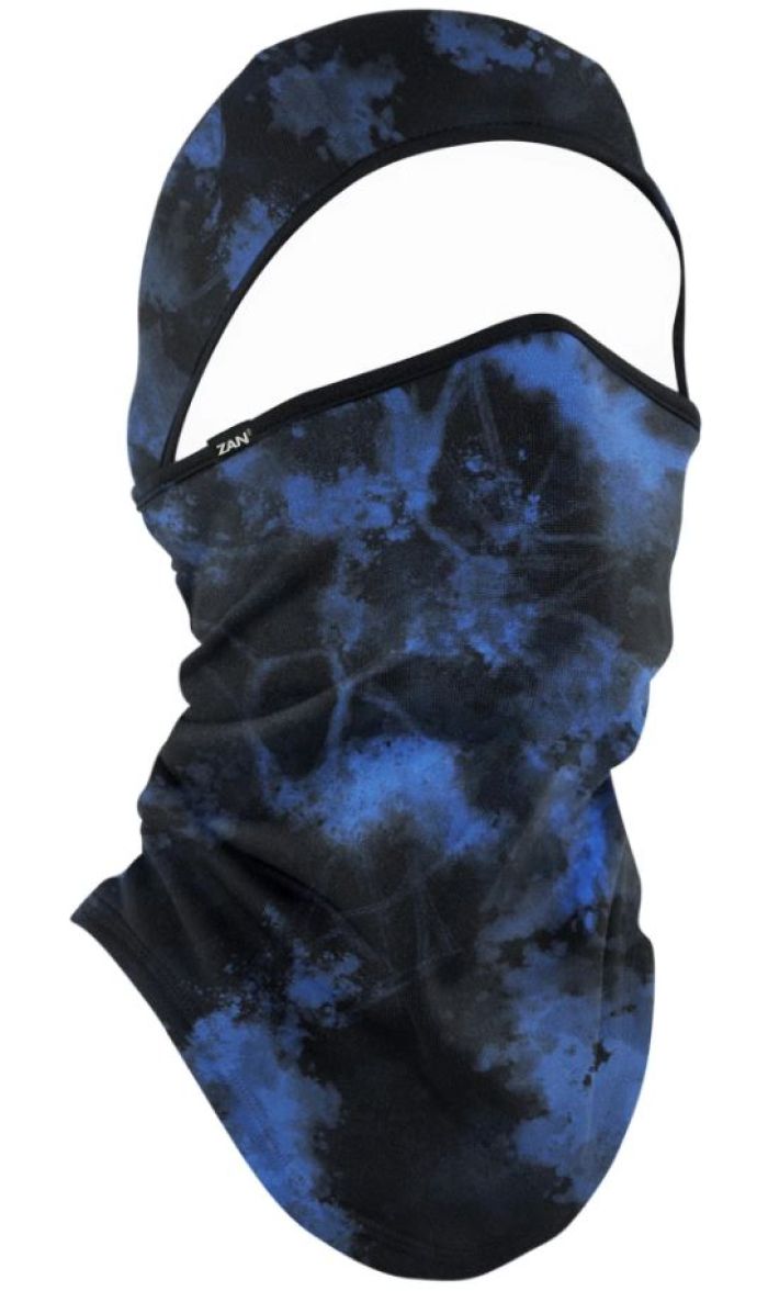 Bobster WB4L775 ZAN Convertible Balaclava SportFlex UPF50+ Black & Blue Tiedye