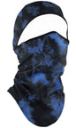 Bobster WB4L775 ZAN Convertible Balaclava SportFlex UPF50+ Black & Blue Tiedye