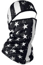 BOBSTER WBSF091 ZAN Convertible Balaclava SportFlex UPF50+ Black & White Flag