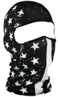 Bobster WBP091 ZAN Polyester Balaclava with Black & White Flag Design