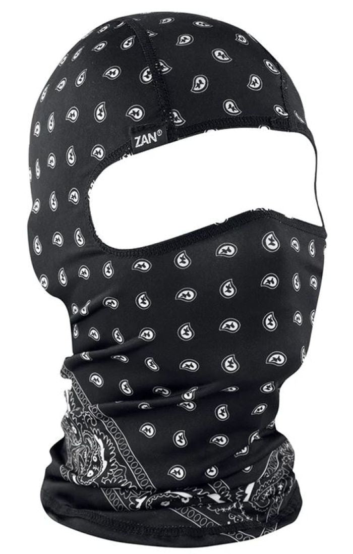 Bobster WBP101 ZAN Polyester Balaclava in Black Paisley