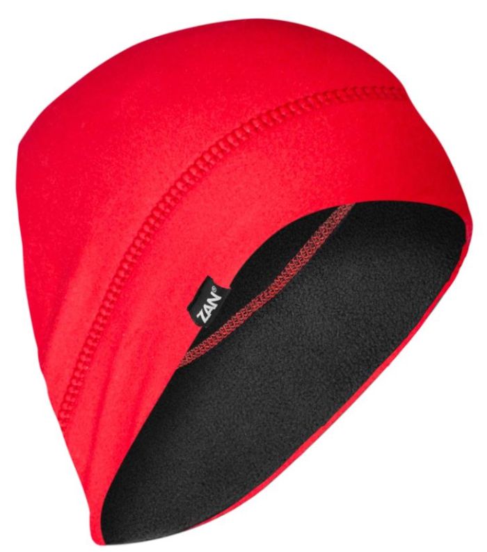 Bobster WHLF286 ZAN Helmet Liner and Beanie SportFlex UPF50+ Fleece Lined in Red