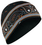 Bobster WHLL197 Zan Helmet Liner / Beanie SportFlex UPF50+ Black & Orange