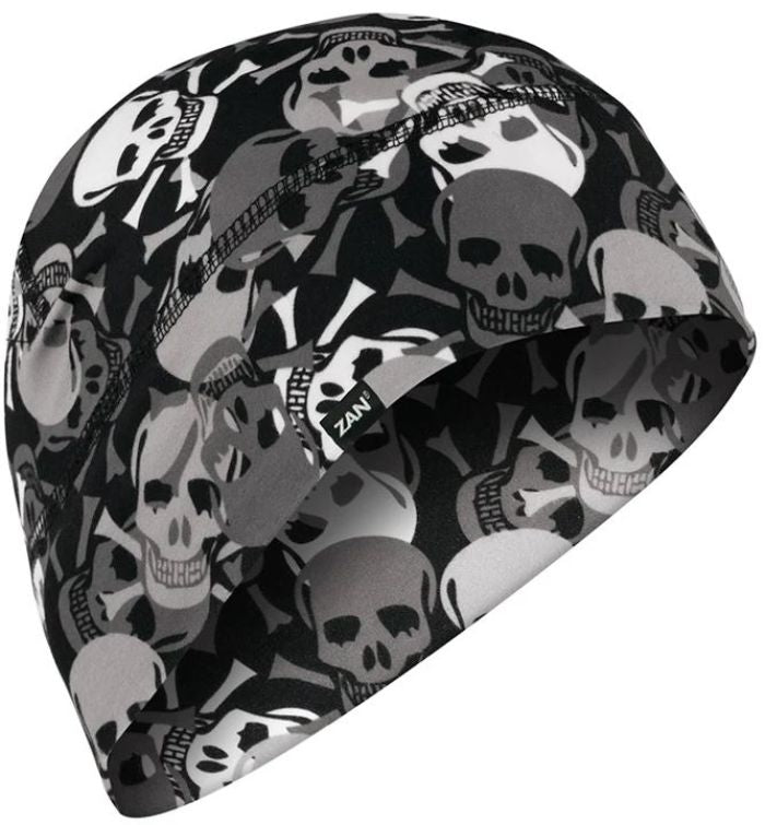 Bobster WHLL424 ZAN Helmet Liner/Beanie SportFlex UPF50+ Series All Over Skull