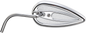 ARLEN NESS Mirror - Side View - Teardrop - Chrome - Left 13-035