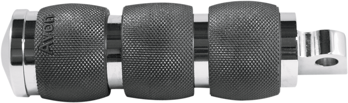 AVON GRIPS Foot Pegs - Air Cushioned - Chrome FP-AIR-90-CH
