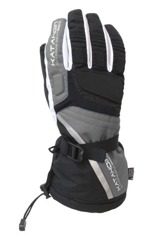 KATAHDIN GEAR CYCLONE SNOWMOBILE GLOVE, GREY-XS
