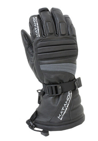 KATAHDIN GEAR TORQUE LEATHER SNOWMOBILE GLOVE, GREY-4XL