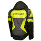 KATAHDIN GEAR DAGGER JACKET MENS, BLACK/GREY/HI-VIZ - LARGE