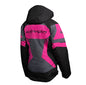 KATAHDIN GEAR DAGGER JACKET WOMENS, BLACK/GREY/PINK - SMALL