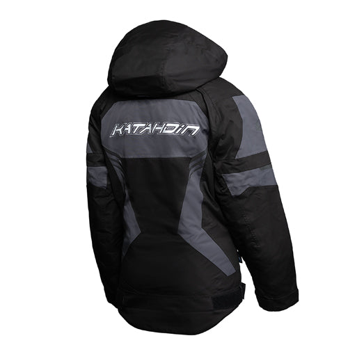 KATAHDIN GEAR DAGGER JACKET WOMENS, BLACK/GREY - SMALL