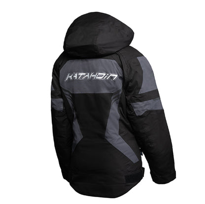 KATAHDIN GEAR DAGGER JACKET WOMENS, BLACK/GREY - LARGE