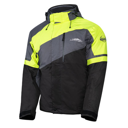 KATAHDIN GEAR RECON JACKET MENS, BLACK/GREY/HI-VIZ - 2X-LARGE