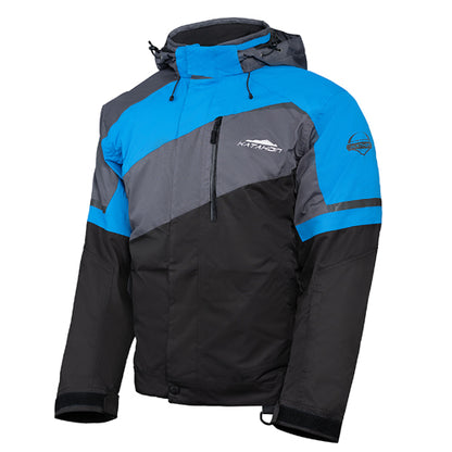 KATAHDIN GEAR RECON JACKET MENS, BLACK/GREY/BLUE - 2X-LARGE