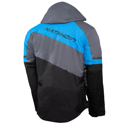 KATAHDIN GEAR RECON JACKET MENS, BLACK/GREY/BLUE - X-LARGE